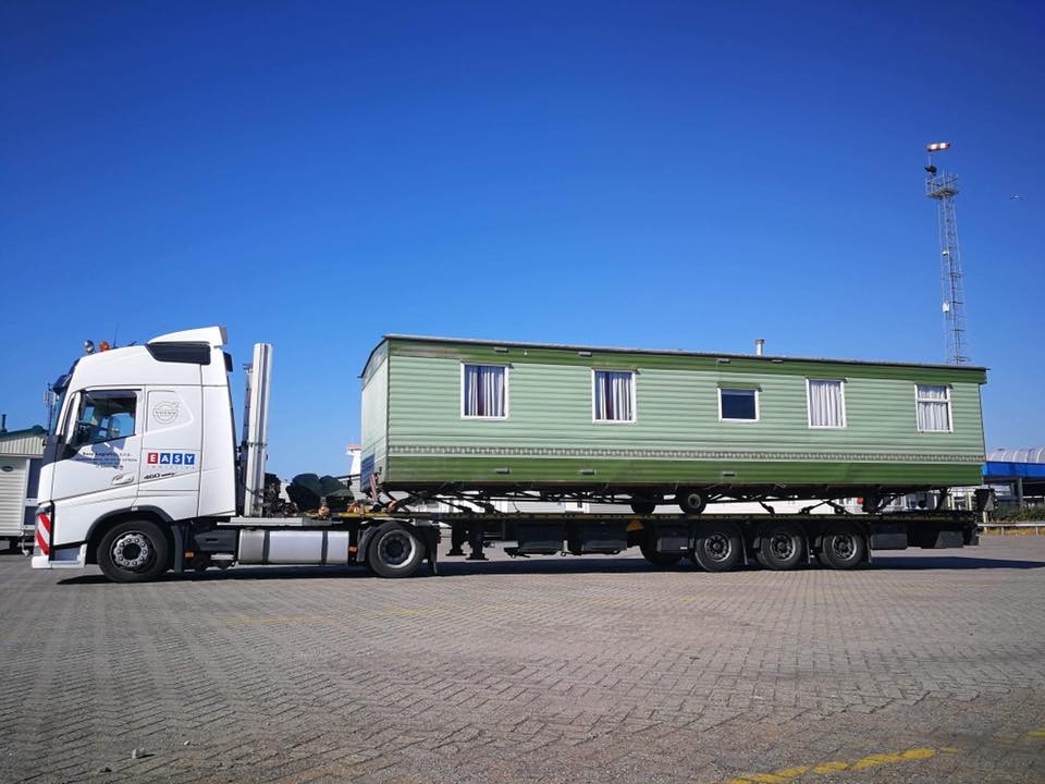 Nadměrná přeprava mobilního domku z Holandska do ČR